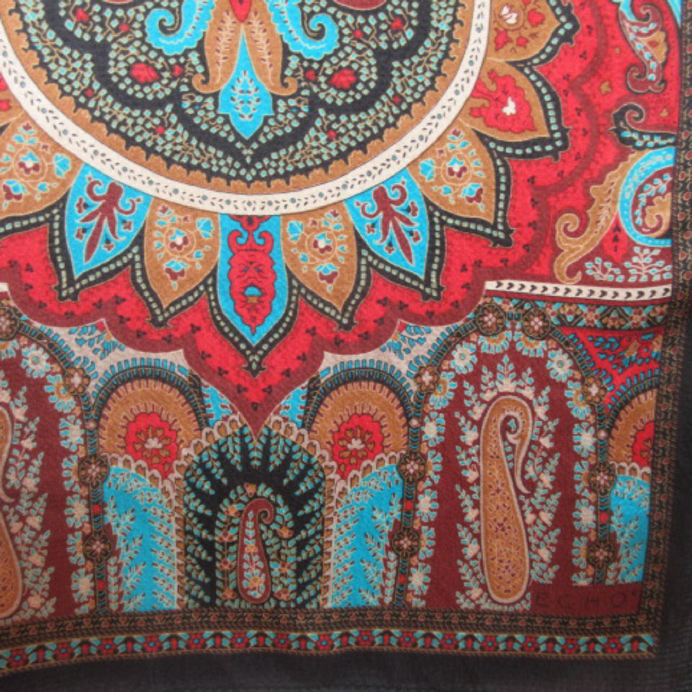 ECHO Vintage Baroque Silk Scarf - Long - 4227