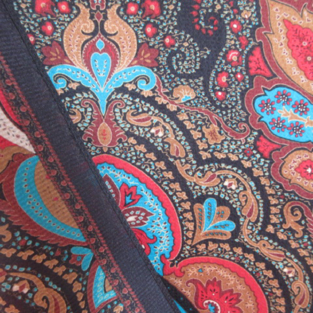 ECHO Vintage Baroque Silk Scarf - Long - 4227