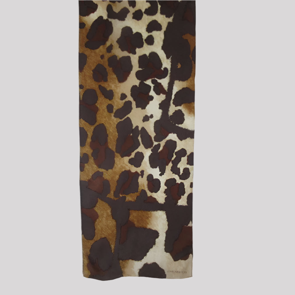 JONES NEW YORK Animal Print Silk Scarf - Long - 4228