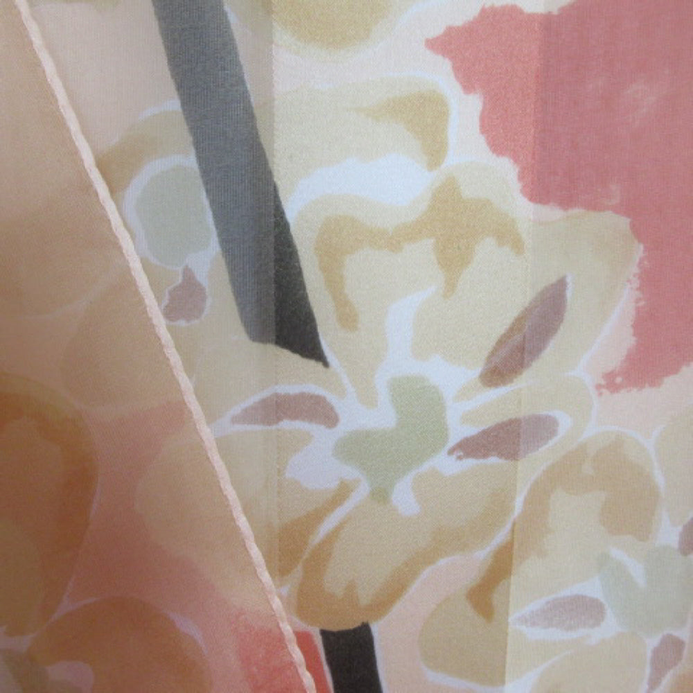 ELAINE GOLD Floral Chiffon Silk Scarf - Long - 4231