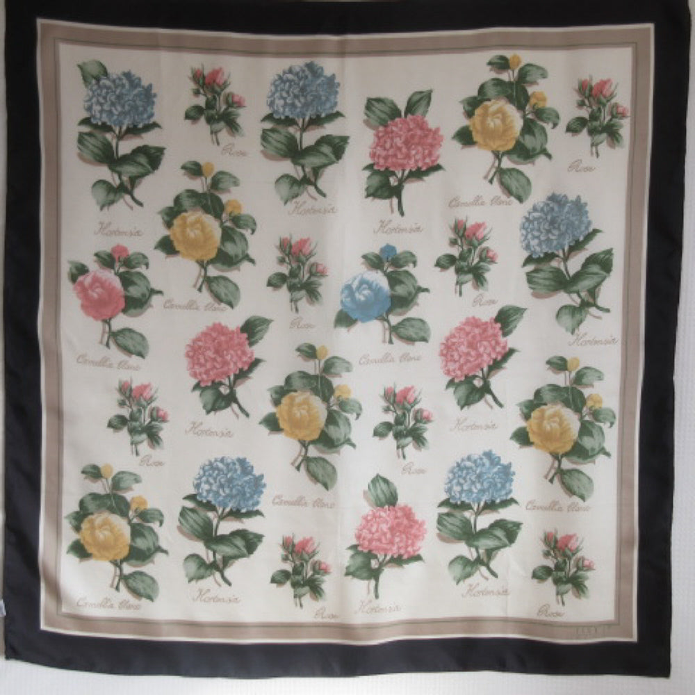 ECHO Floral Silk Scarf - Square - 4268