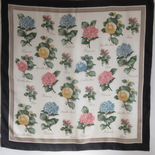 ECHO Floral Silk Scarf - Square - 4268