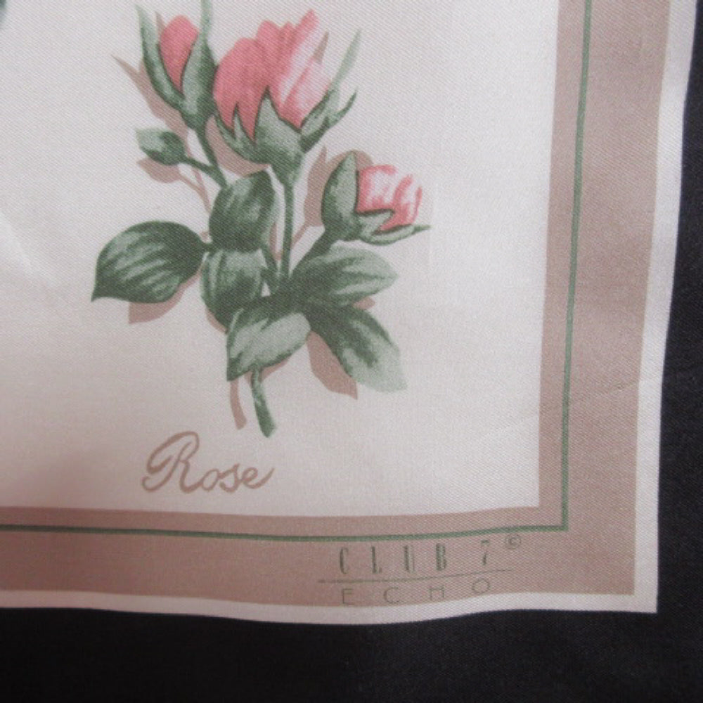 ECHO Floral Silk Scarf - Square - 4268