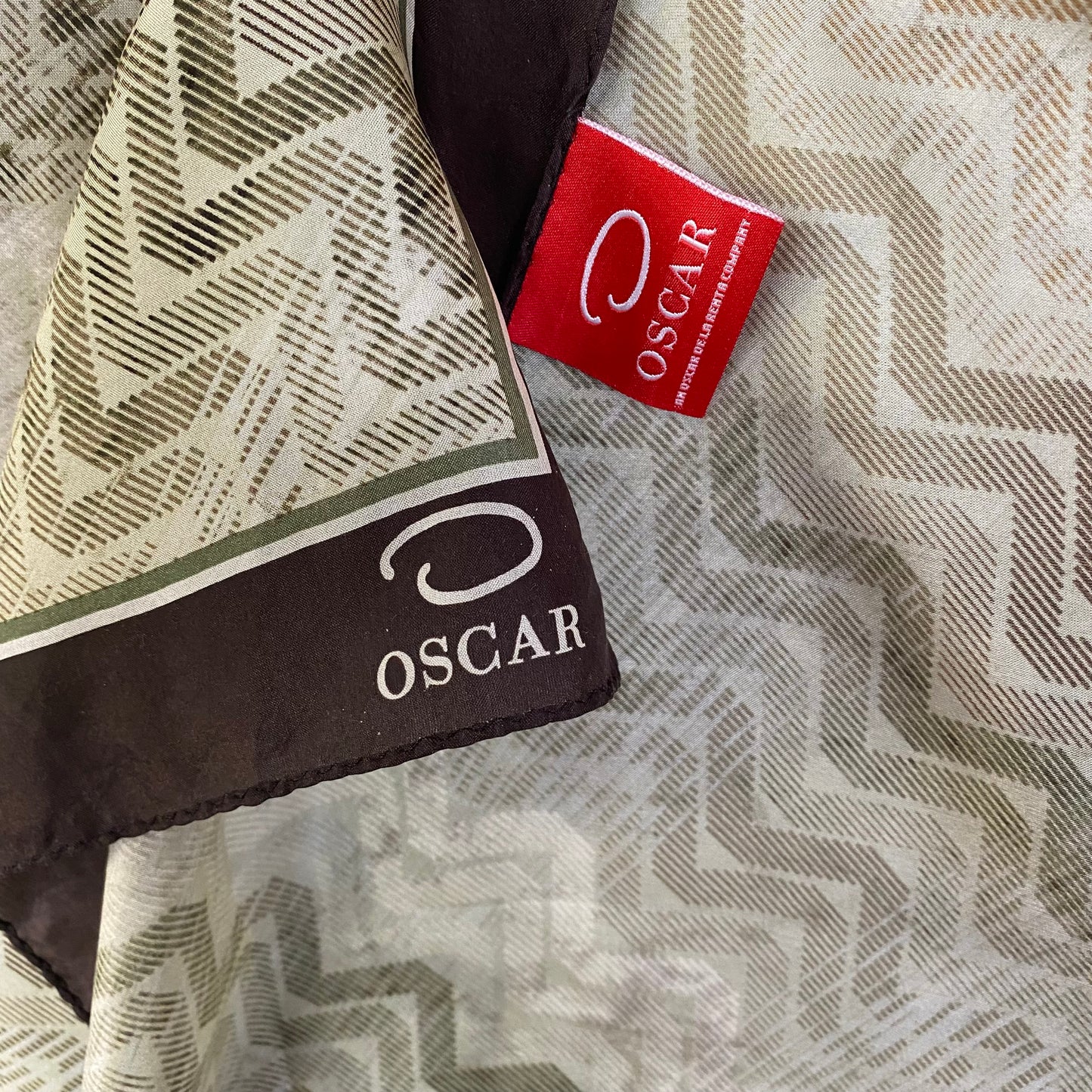 Oscar de la Renta Animal Print Silk Scarf - 34" Square - 5380