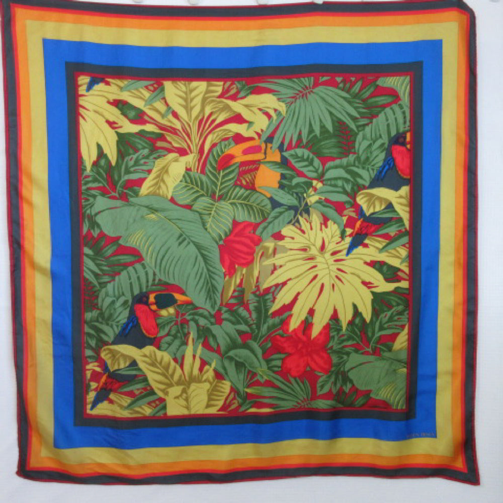 Ellen Tracy Designer Silk Scarf - Square - 4318