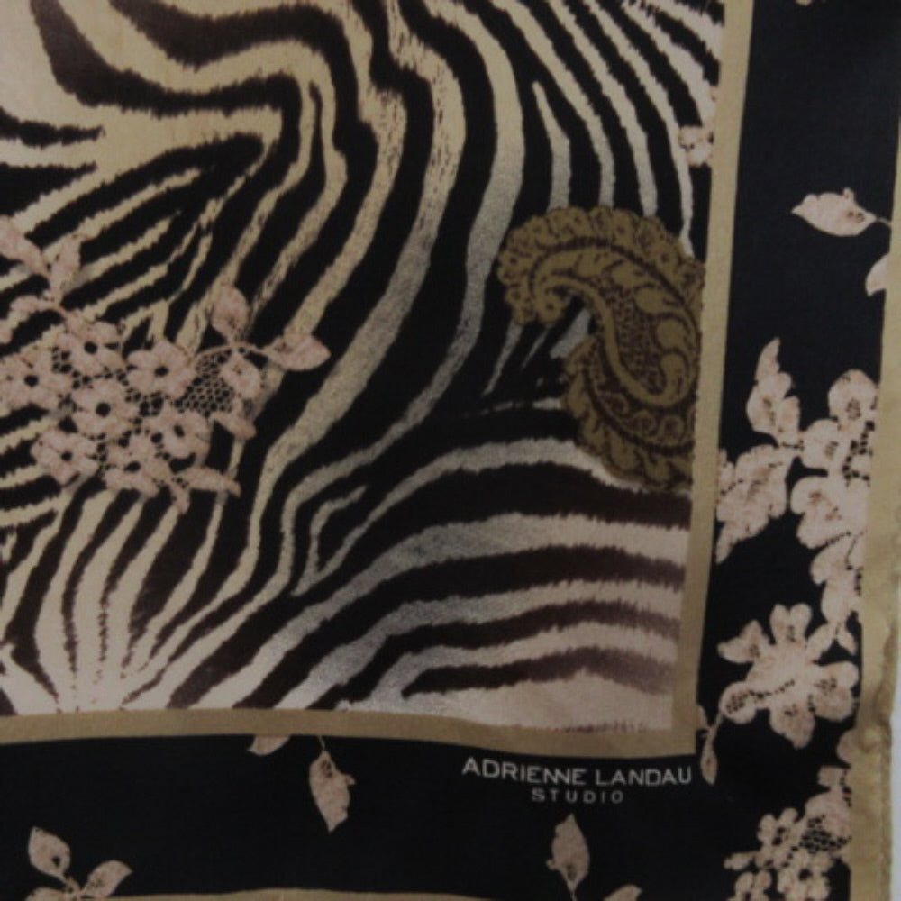 Adrienne Landau Animal Print Silk Scarf - Long - 4324