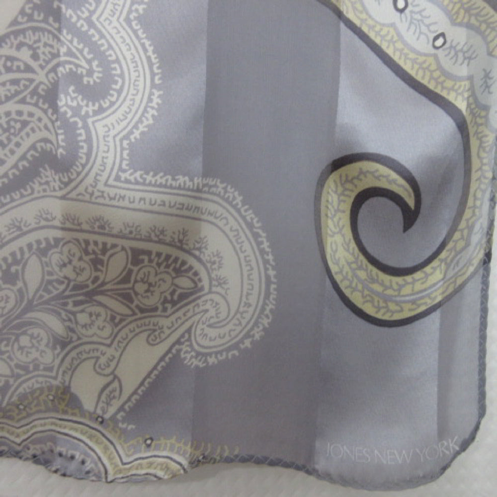 Jones New York Paisley Silk Scarf - Long - 4326