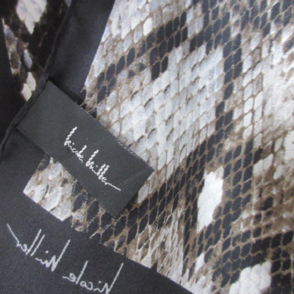 Nicole Miller Snakeskin Silk Scarf - Long - 4327