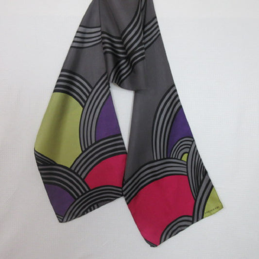 JONES NEW YORK Color Block Silk Scarf - Long - 4338