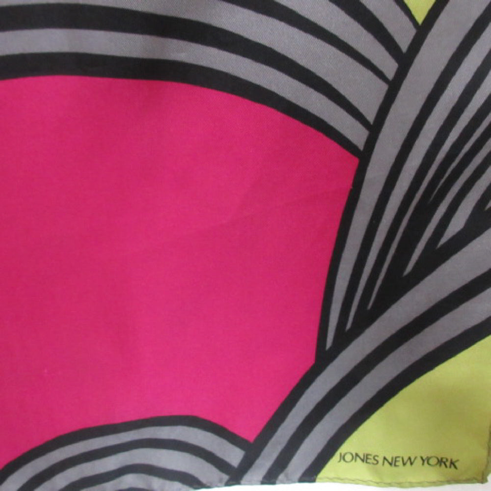 JONES NEW YORK Color Block Silk Scarf - Long - 4338