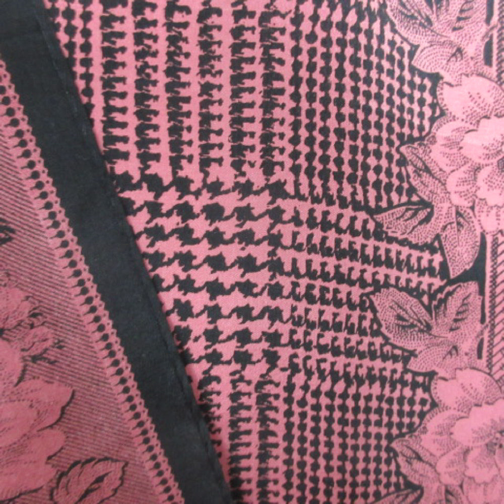 ECHO Floral Houndstooth Silk Scarf - Long - 4339