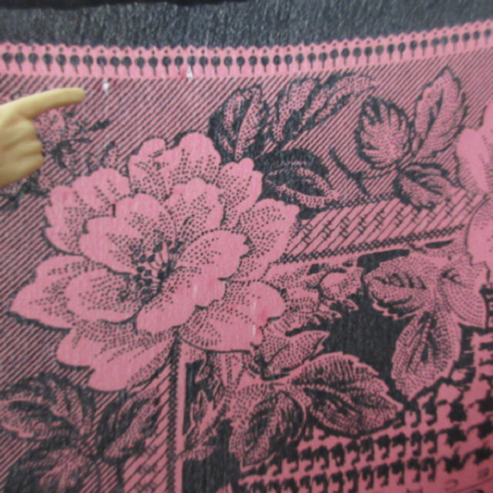 ECHO Floral Houndstooth Silk Scarf - Long - 4339
