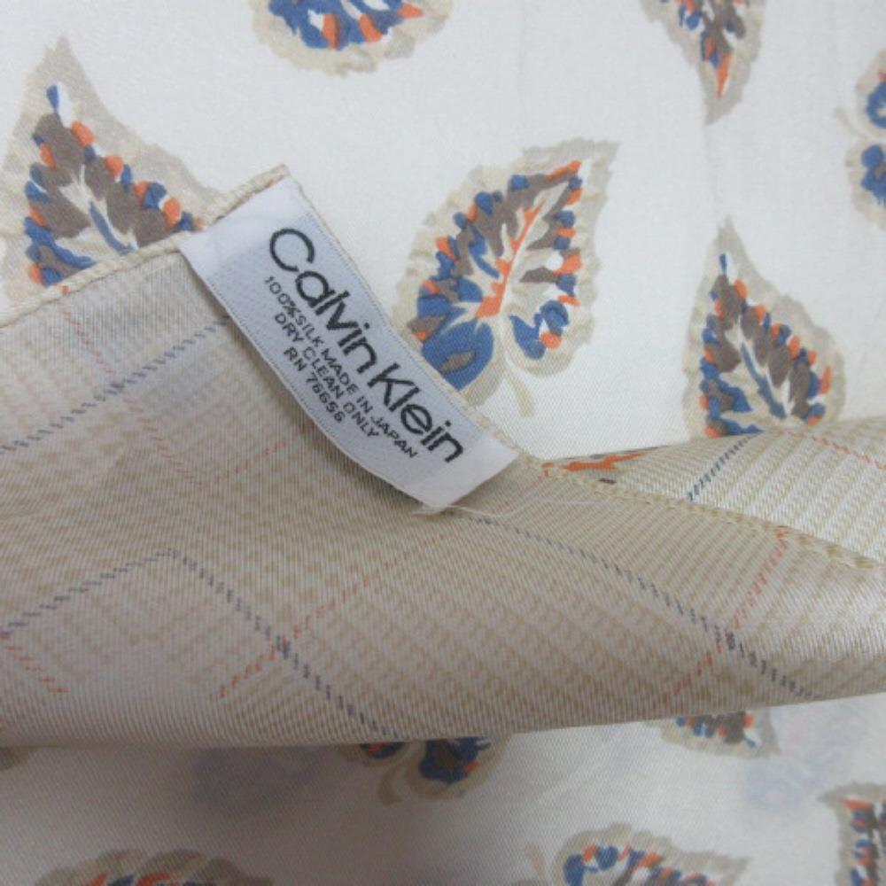 Calvin Klein Designer Silk Scarf - Square - 4371