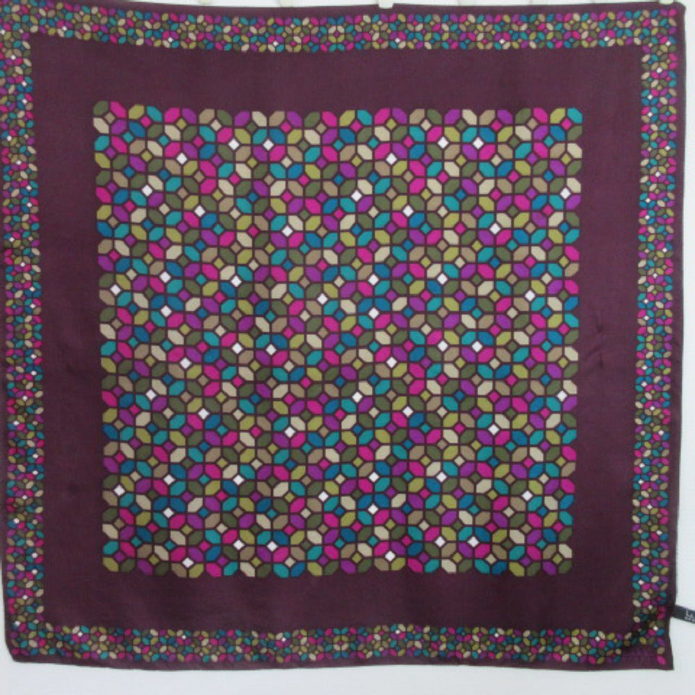 Nicole Miller Designer Silk Scarf - Square - 4390
