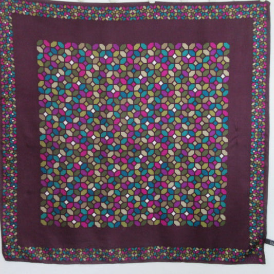 Nicole Miller Designer Silk Scarf - Square - 4390