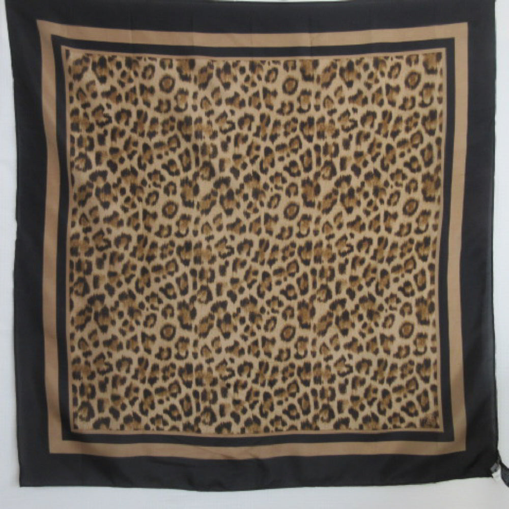 NY & CO NEW YORK COMPANY Animal Print Silk Scarf - Square - 4391