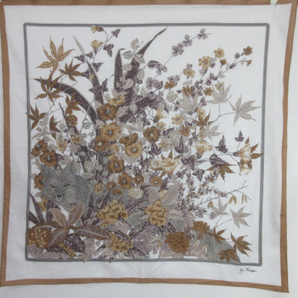 JIM THOMPSON Floral Art Cotton Scarf - Square – 4396