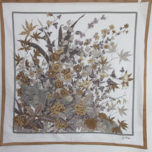 JIM THOMPSON Floral Art Cotton Scarf - Square – 4396