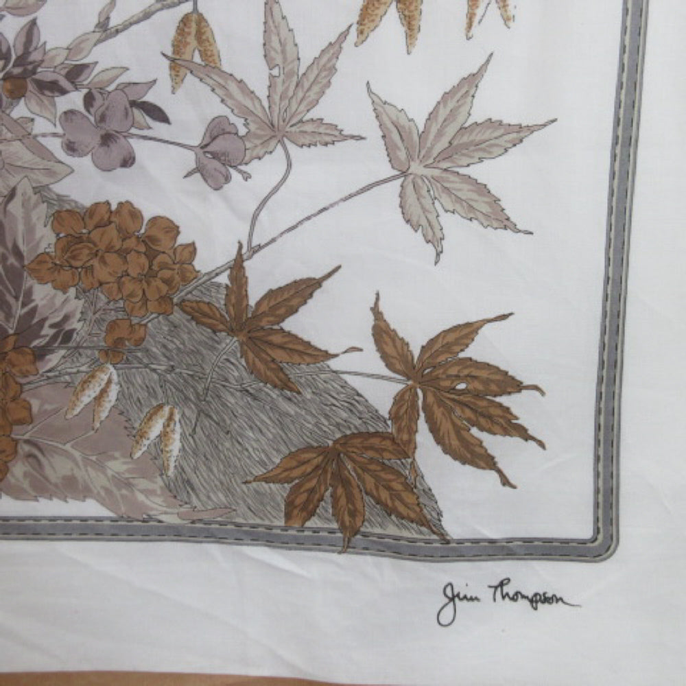 JIM THOMPSON Floral Art Cotton Scarf - Square – 4396