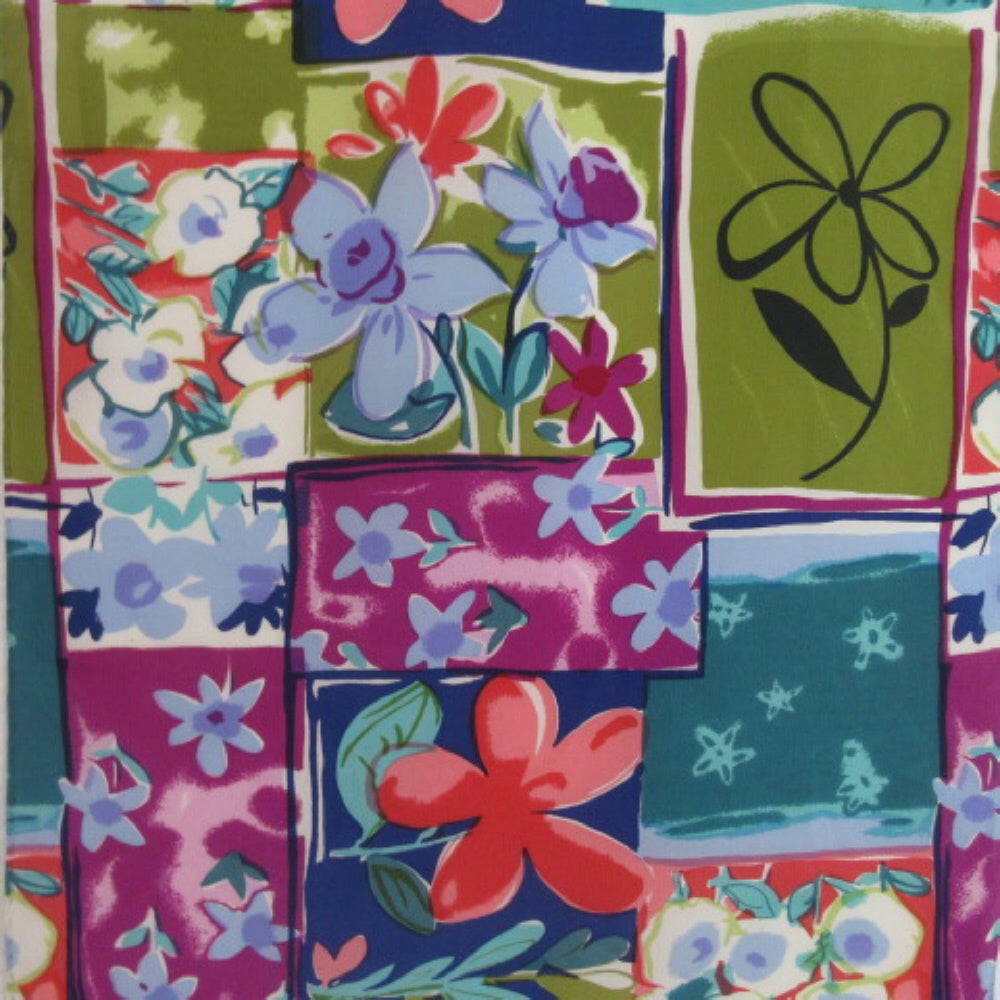 Floral Print Silk Scarf - Long – 4410