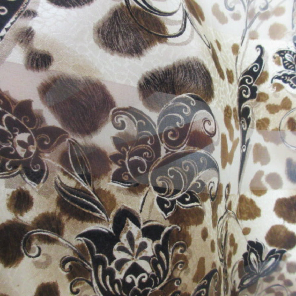 OSCAR DE LA RENTA Designer Silk Scarf - Small Square - 4439