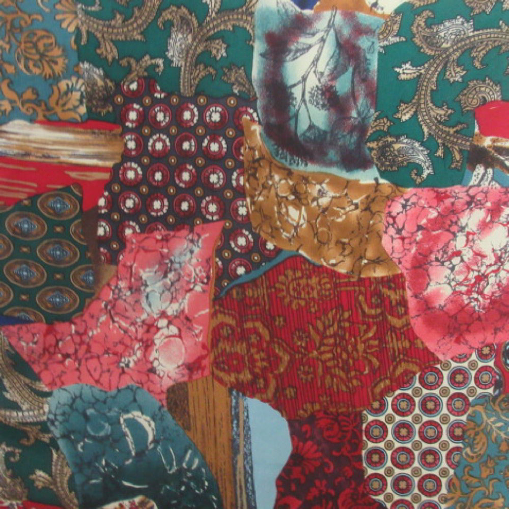 Patchwork Silk Scarf - Long – 4452