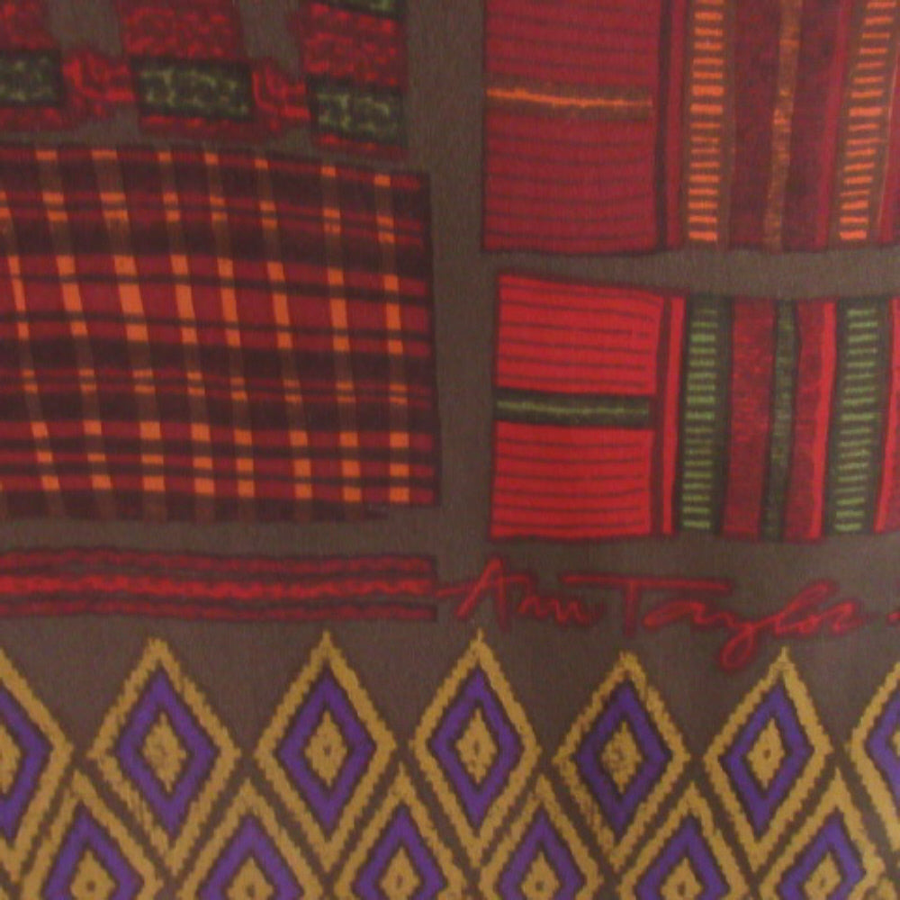 Ann Taylor Designer Silk Scarf - Long - 4458