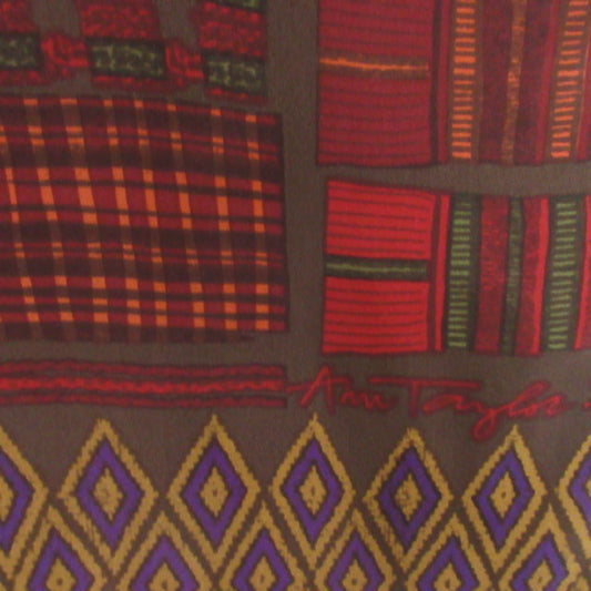 Ann Taylor Designer Silk Scarf - Long - 4458
