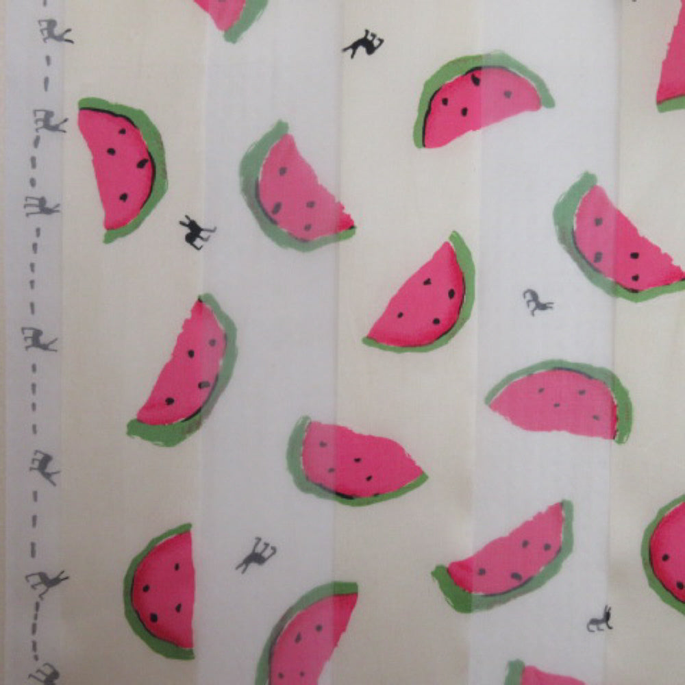 Picnic Feed the Ants Watermelon Art Silk Scarf - Long – 4466