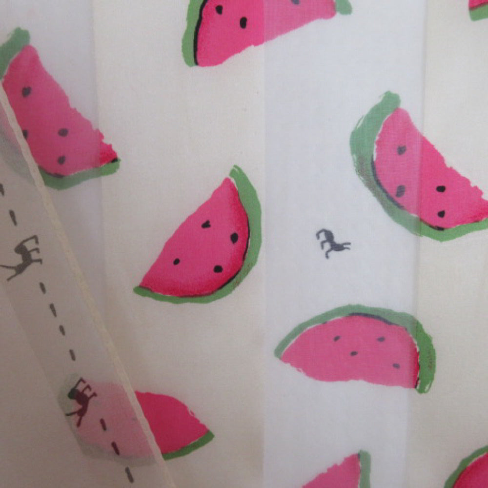 Picnic Feed the Ants Watermelon Art Silk Scarf - Long – 4466