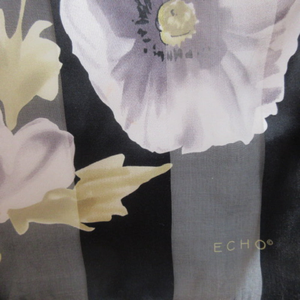 Echo Floral Silk Scarf - Long – 4468
