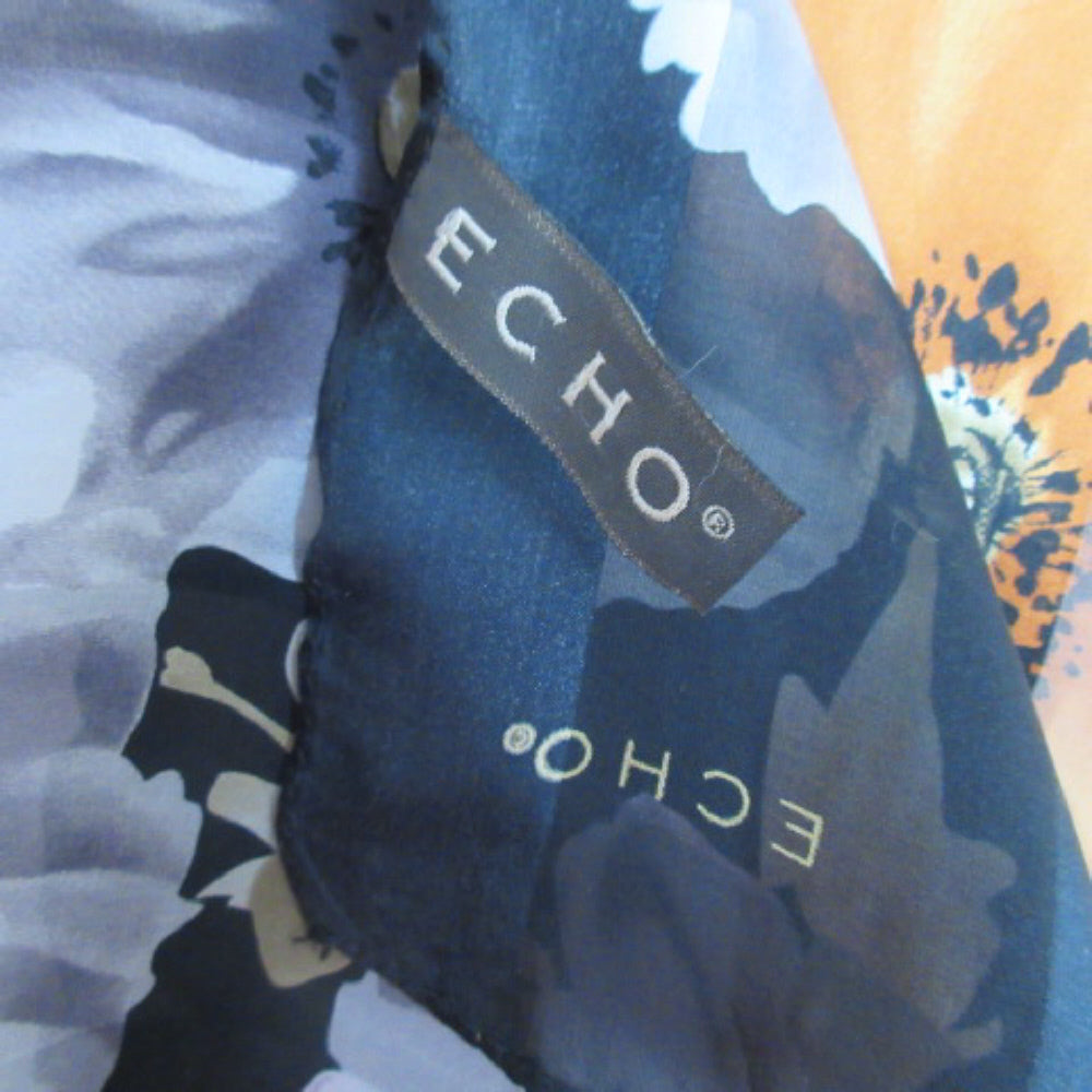 Echo Floral Silk Scarf - Long – 4468