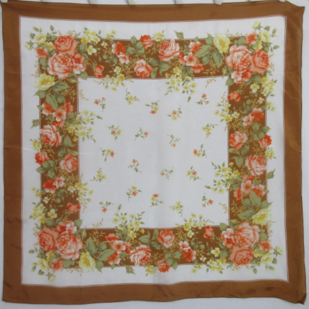 Careta Floral Silk Scarf - Square – 4481
