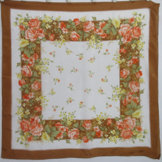 Careta Floral Silk Scarf - Square – 4481
