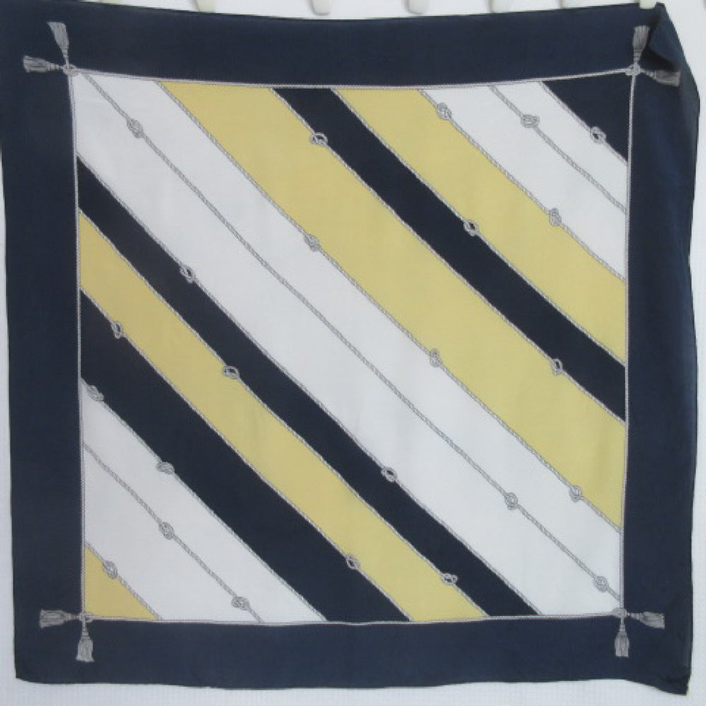 Loredano Nautical Silk Scarf - Square – 4494