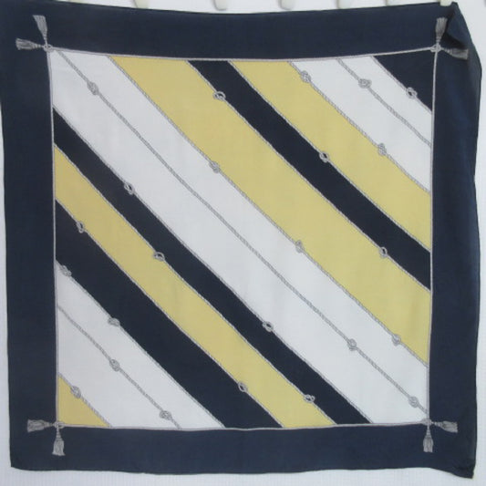 Loredano Nautical Silk Scarf - Square – 4494