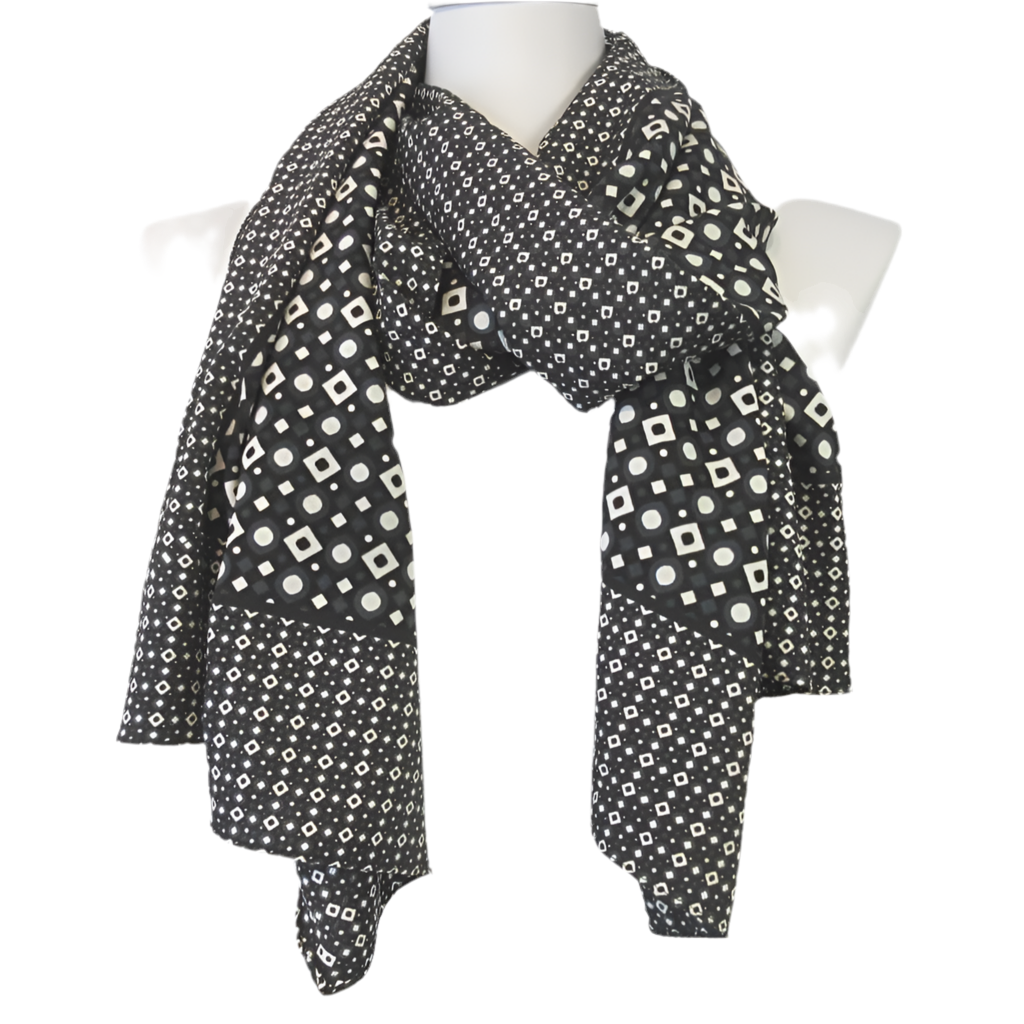 Jessica Geometric Scarf - Long Poly - 5371
