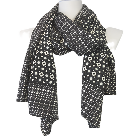 Jessica Geometric Scarf - Long Poly - 5371