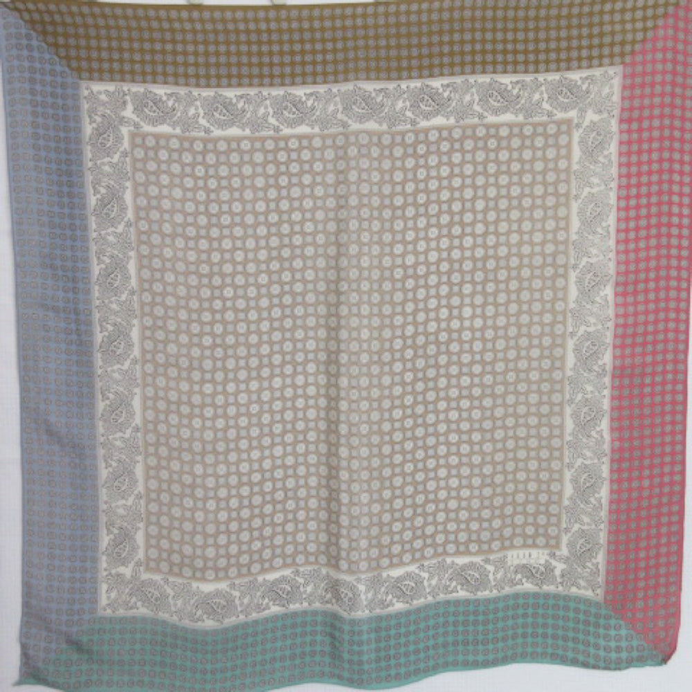 Echo Designer Silk Scarf - Square – 4503