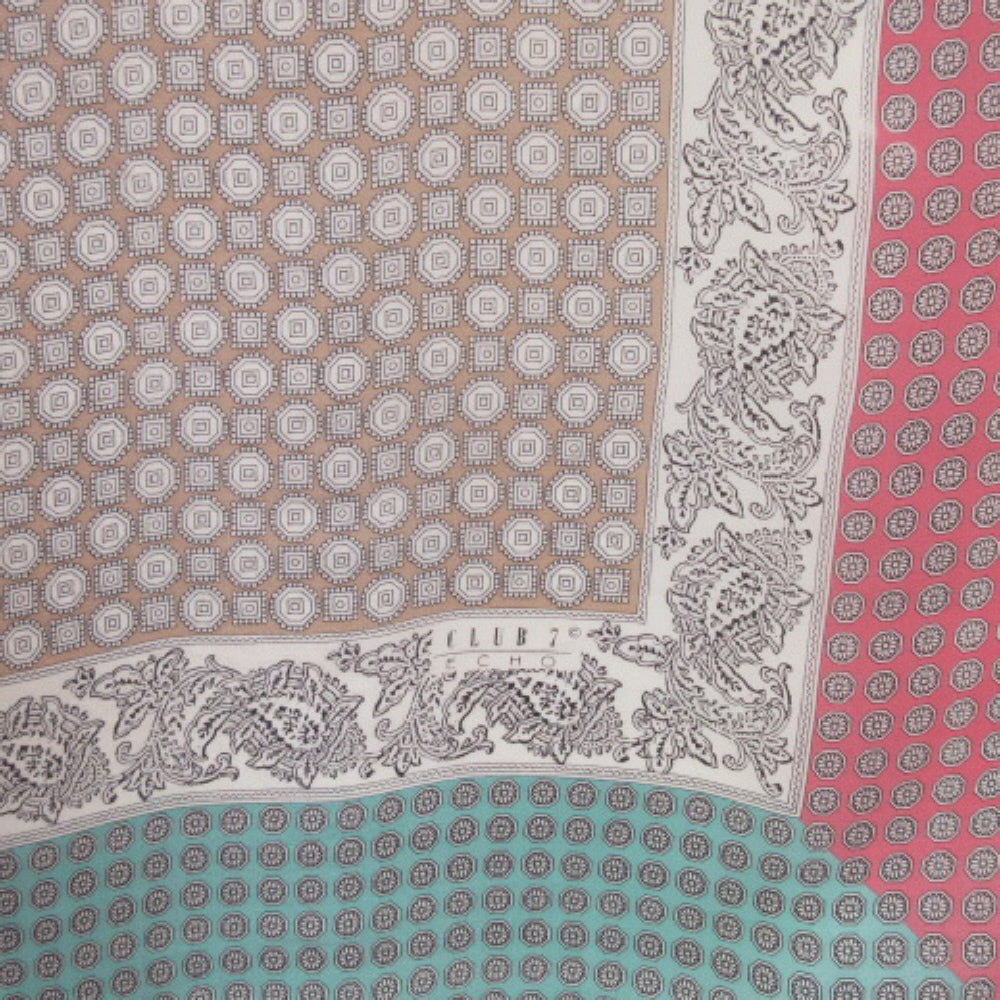 Echo Designer Silk Scarf - Square – 4503