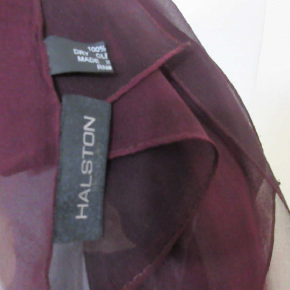 Halston Floral Chiffon Silk Scarf - Long – 4527