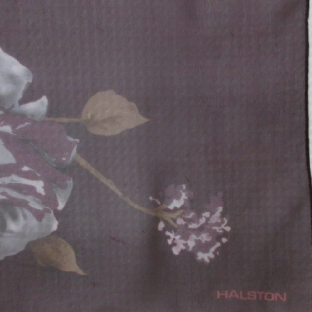 Halston Floral Chiffon Silk Scarf - Long – 4527