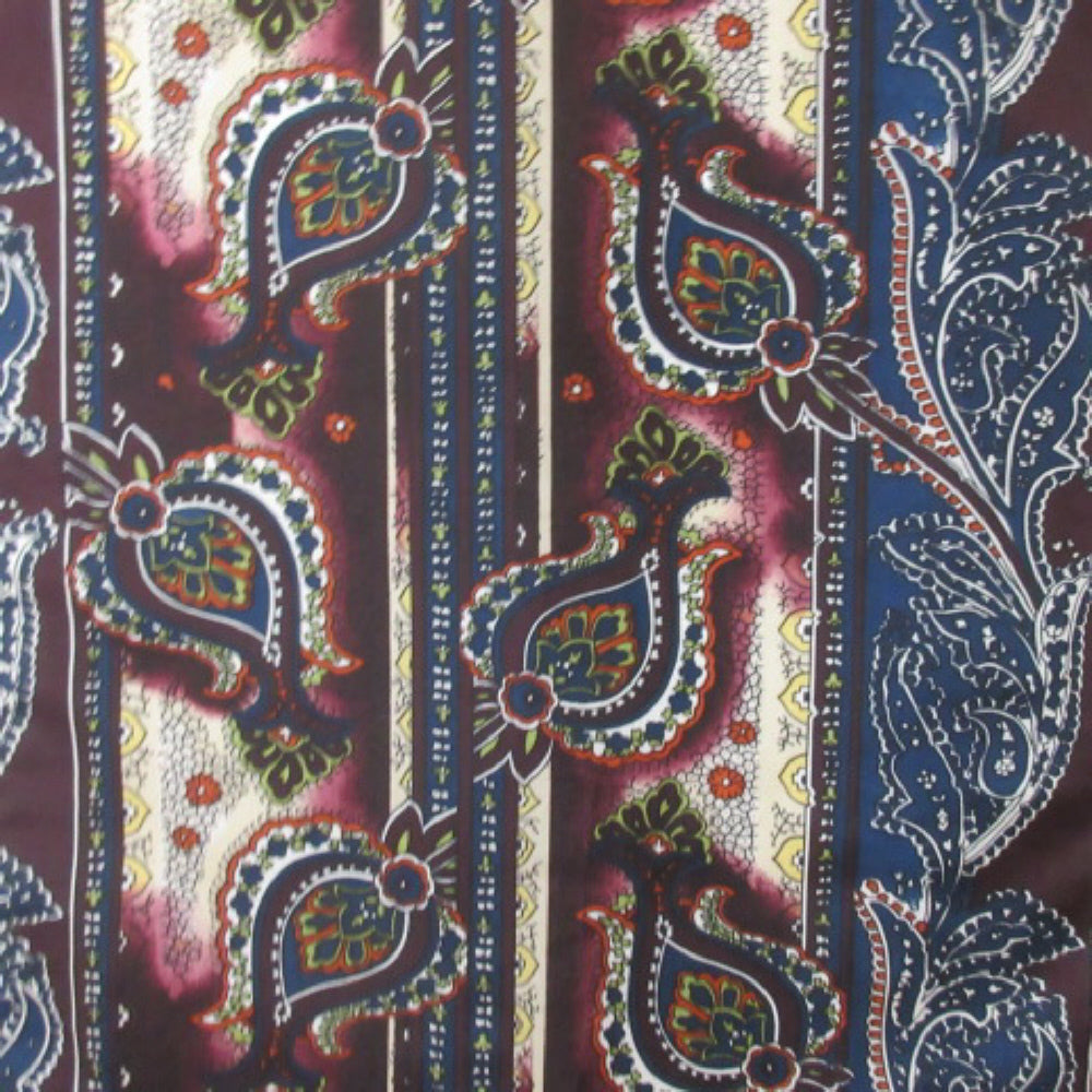 Paisley Silk Scarf - Long – 4528