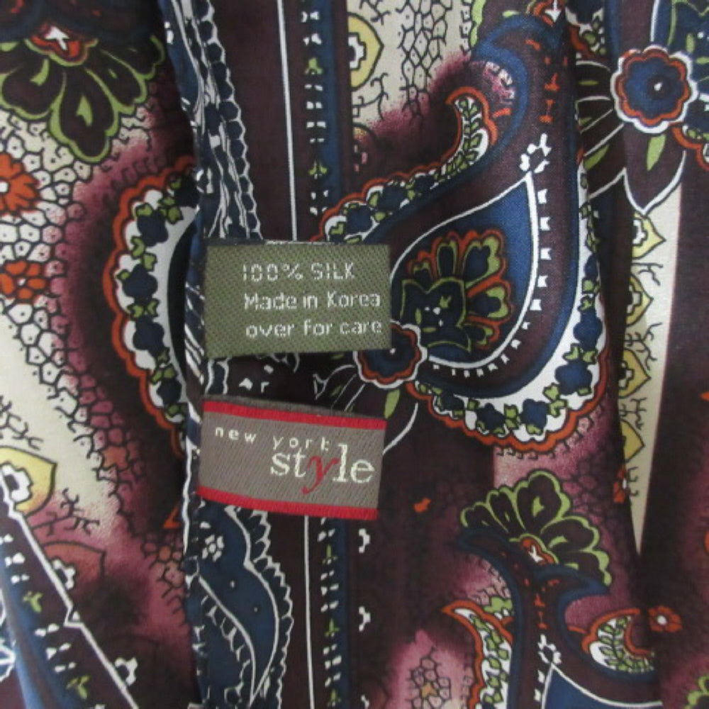Paisley Silk Scarf - Long – 4528