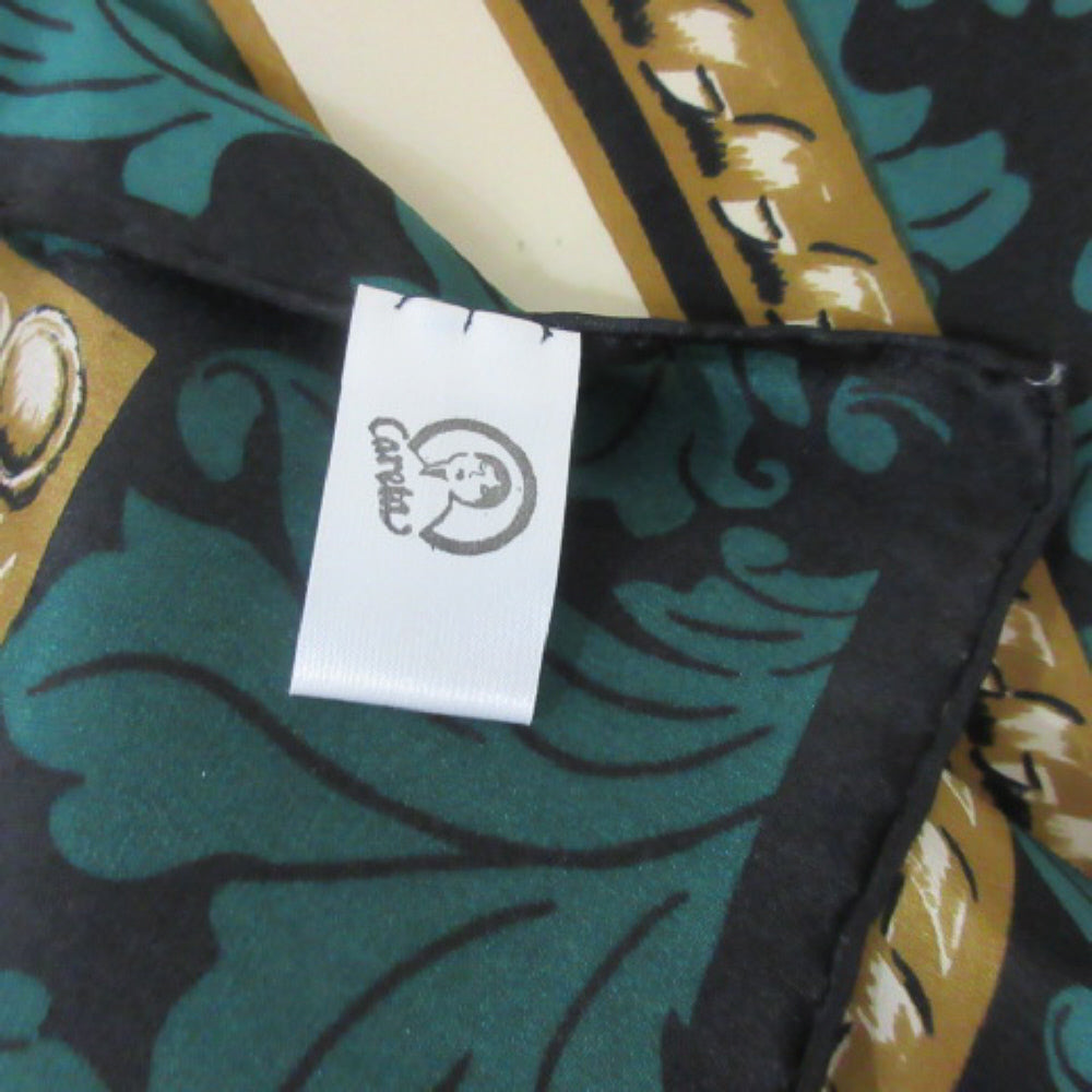 Adolfo Scrolls Silk Scarf - Long - 4546