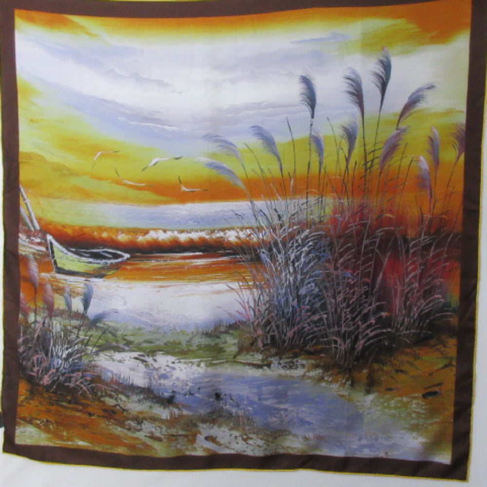 GORGEOUS ART PAINTING Silk Scarf - Square - 4553