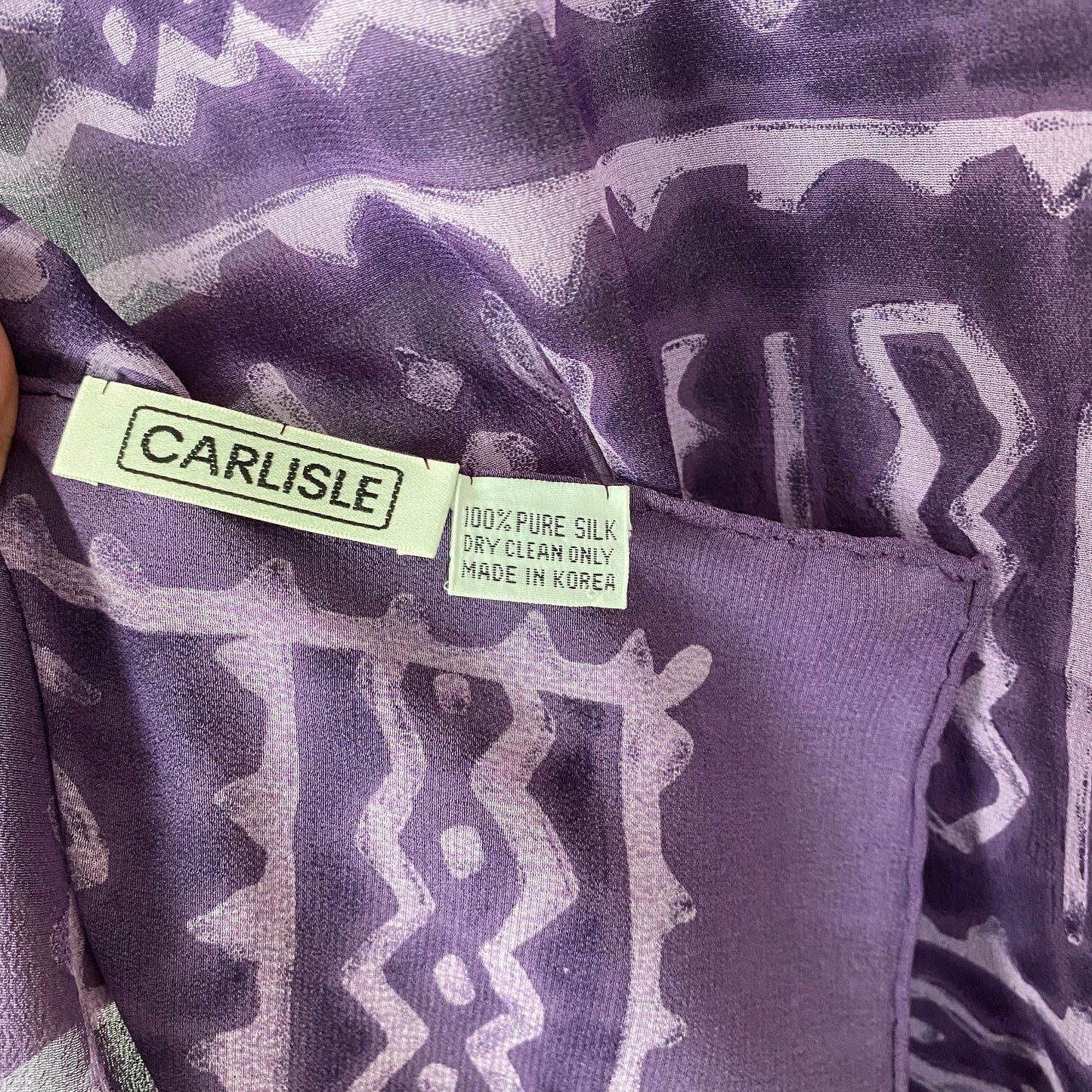 Carlisle Art Silk Scarf - Long