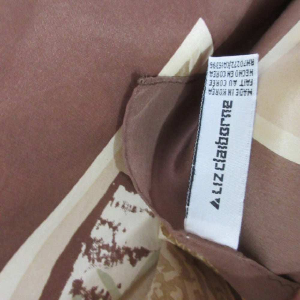 Liz Claiborne Nature Leaves Silk Scarf - Square – 4603