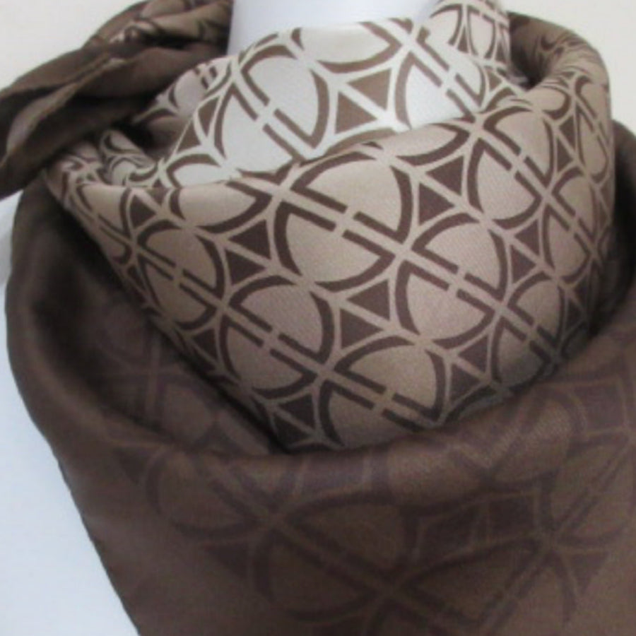 LE VIAN Luxury Designer Silk Scarf - Square - 4621