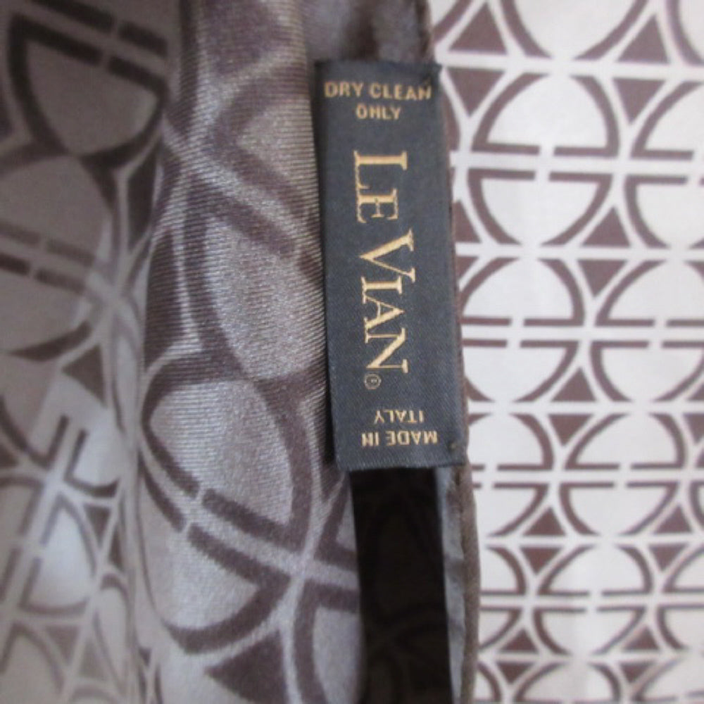 LE VIAN Luxury Designer Silk Scarf - Square - 4621